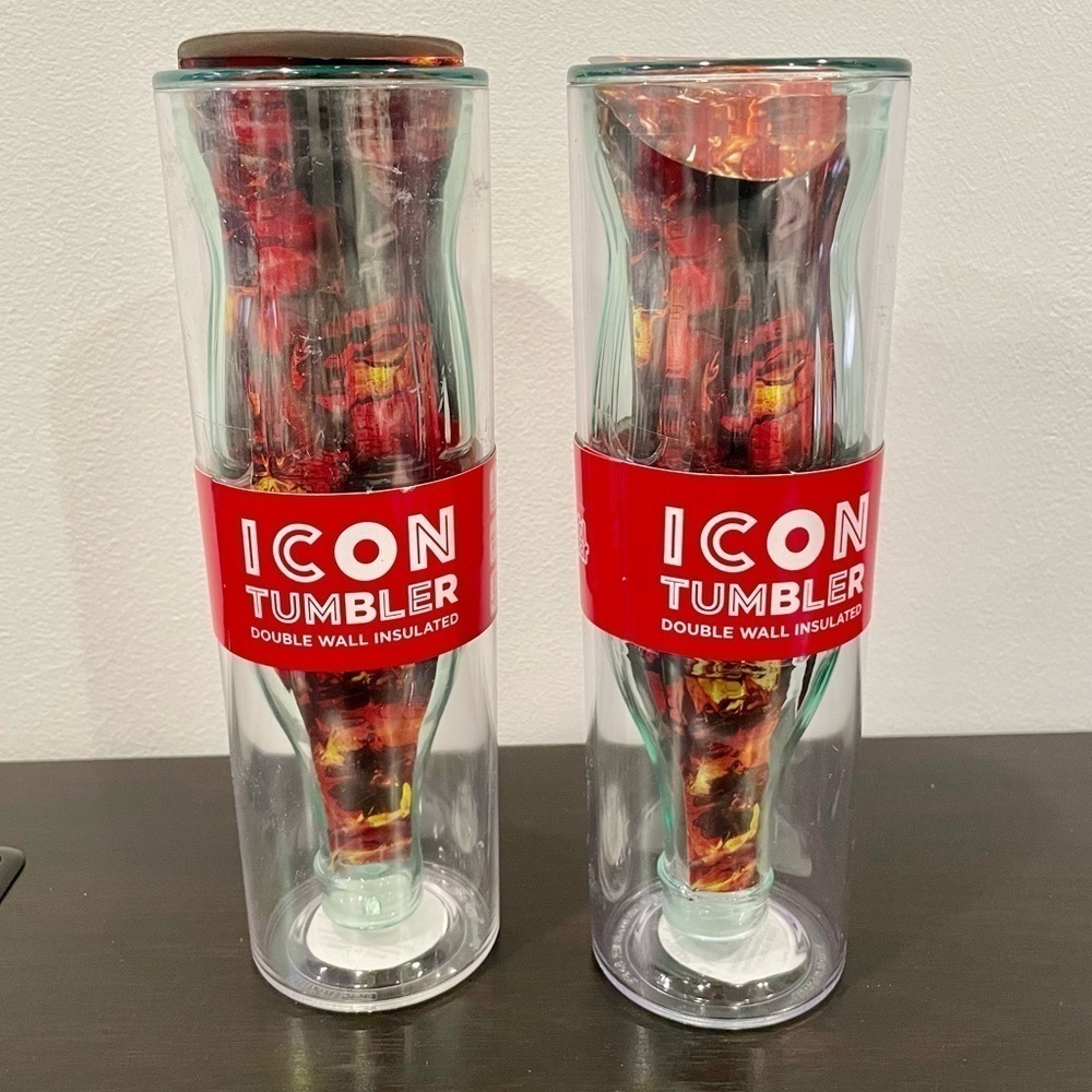 2PK Coca Cola Double Wall Insulated 14 oz Icon Tumbler